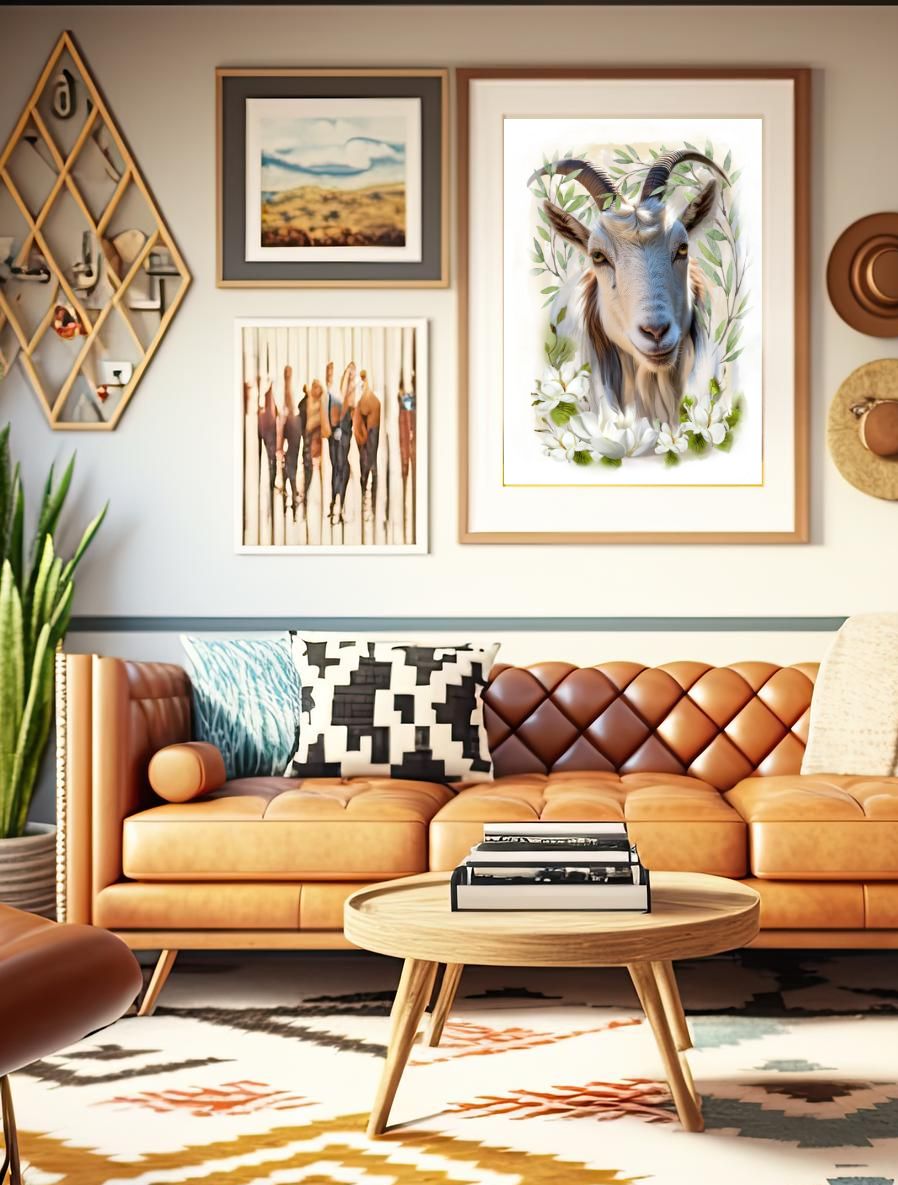 Постер с животным Картинка с козой очаровашкой