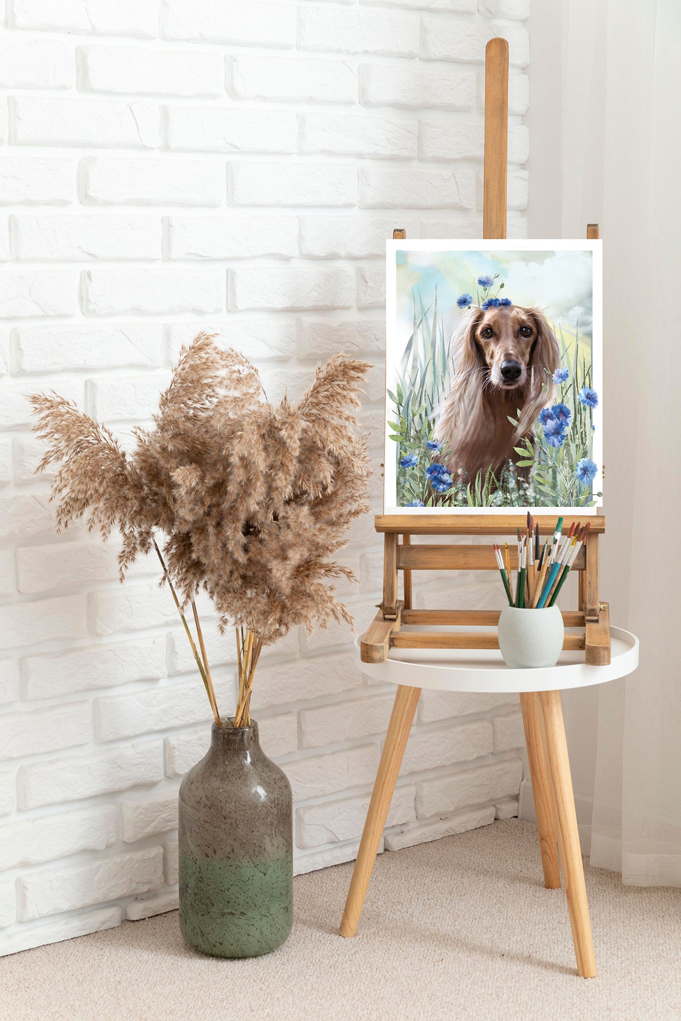 Картина постер портрет собаки